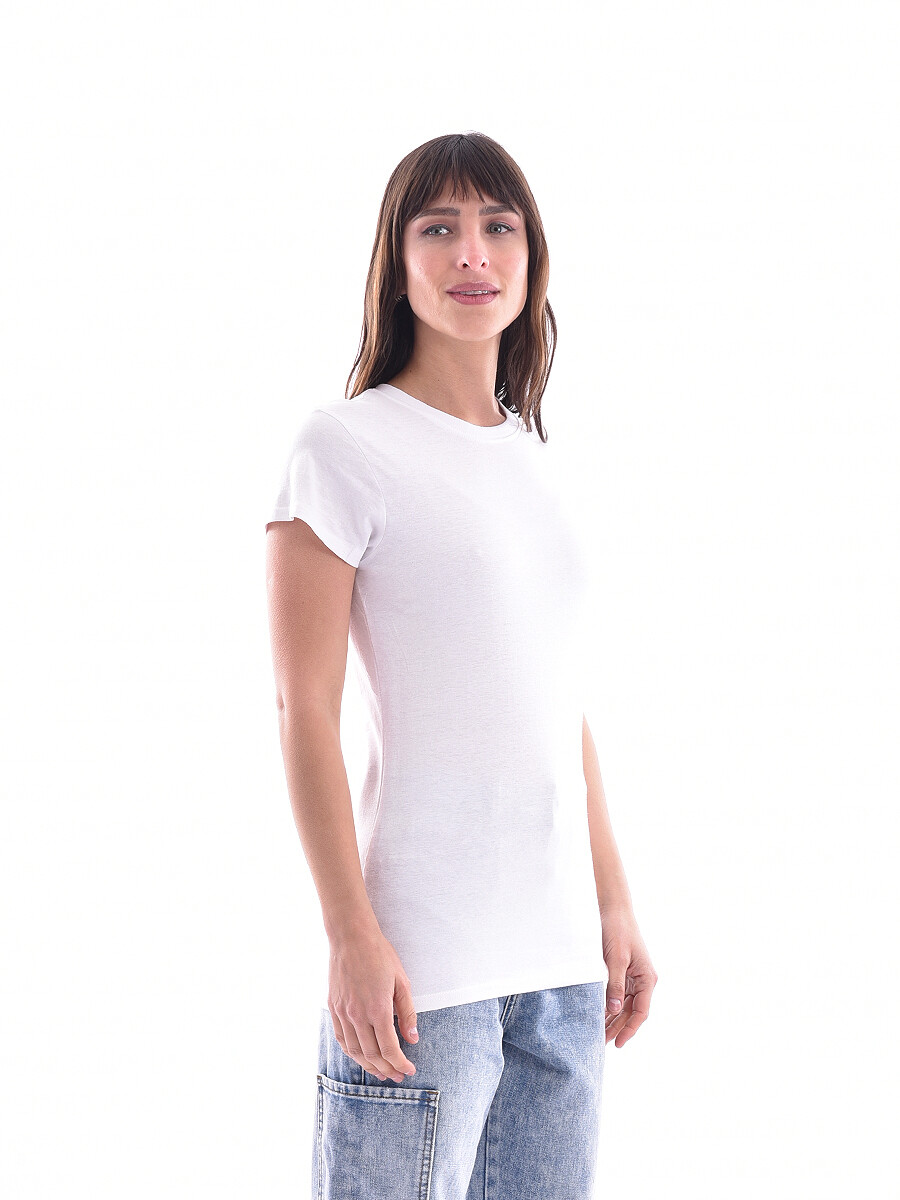 REMERA ESCOTE U - BLANCO 