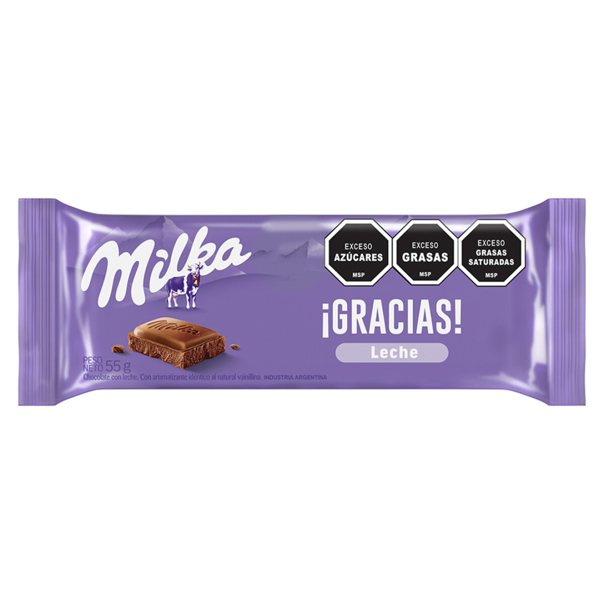 Tableta de Chocolate Milka De Leche 55G 