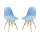 Silla De Comedor Eames Pack 2 Unidades Varios Colores Lumax Azul