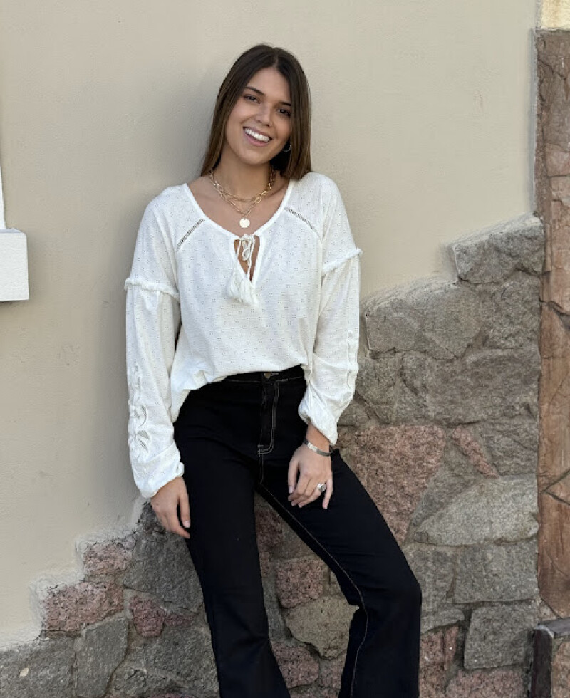 Blusa Camille blanco