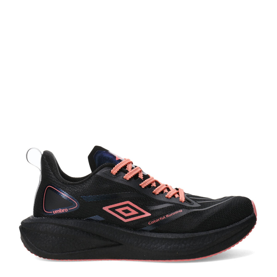 Championes de Mujer Umbro Speed Negro - Coral