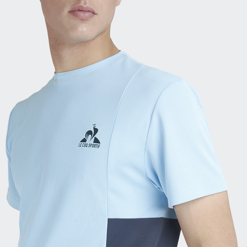 Remera Le Coq Sportif Tennis Block Azul
