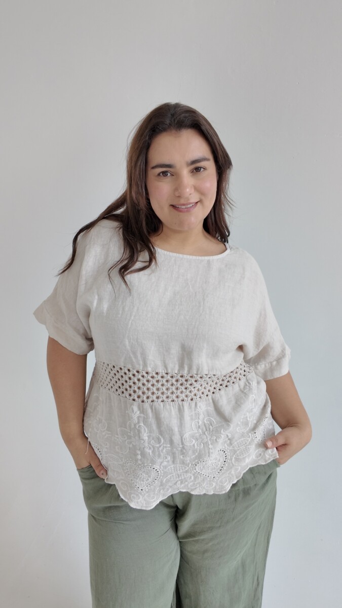 Blusa Lira - Beige 