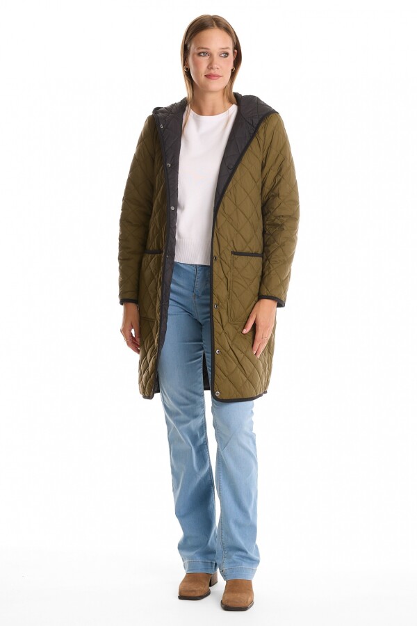Campera Abrigo Reversible OLIVA