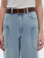 Pantalon Avilor Celeste Grisaceo