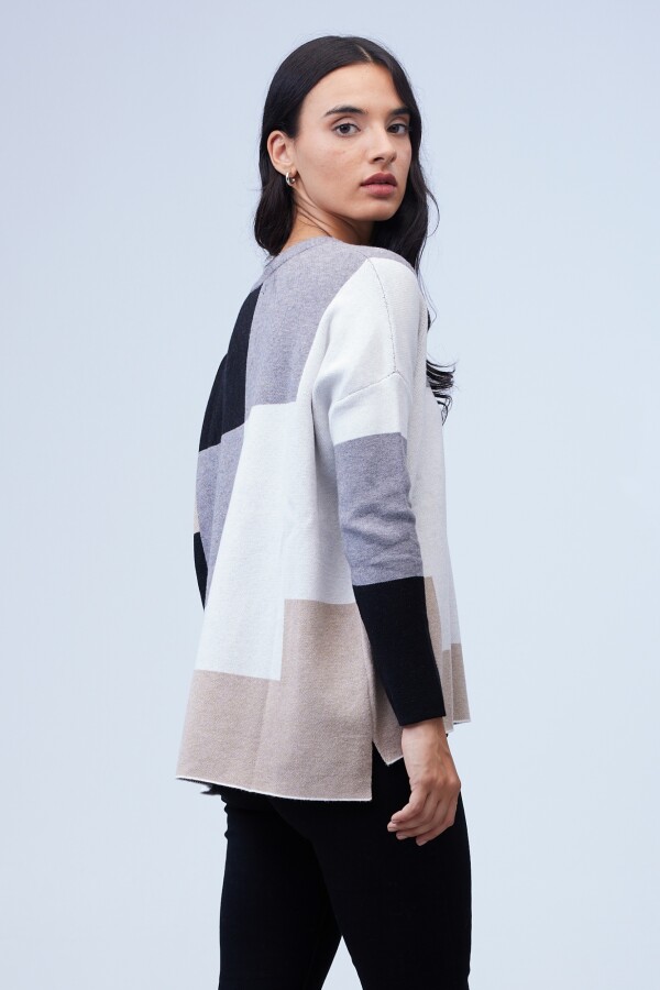 Buzo Colorblock GRIS/MULTI