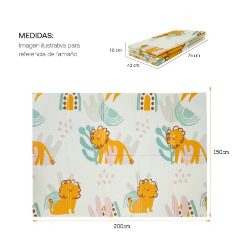 Alfombra Infantil Plegable y Reversible Antideslizante Color: C Alfombra Infantil Plegable y Reversible Antideslizante Color: C