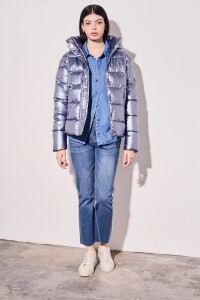 Campera Engomada Water Repellent Celeste
