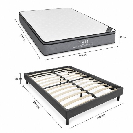 Sommier Queen HAMPTONS Ruthenium Sommier Queen HAMPTONS Ruthenium