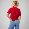 Polo Cotton Boxy Tee Mujer Holly Berry