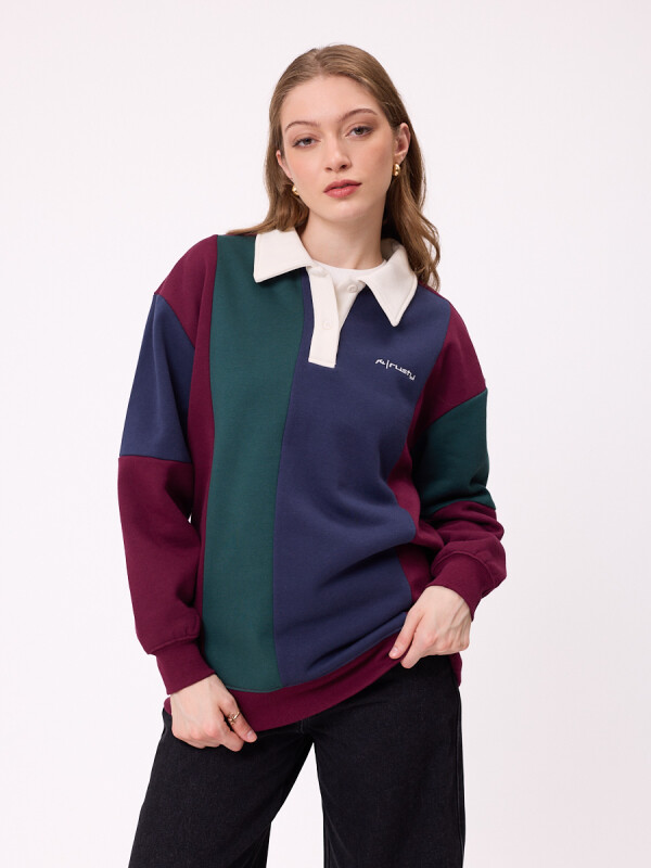 SWEATER PARKES RUSTY Bordeaux