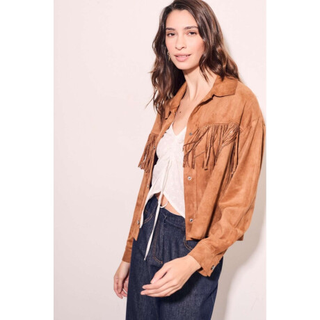 Camisa Gamuza Vegana Camel