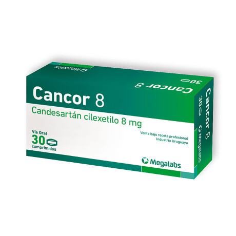 Cancor 8 Mg 30 Comprimidos | Tratamiento Cardiovascular Cancor 8 mg 30 Comprimidos