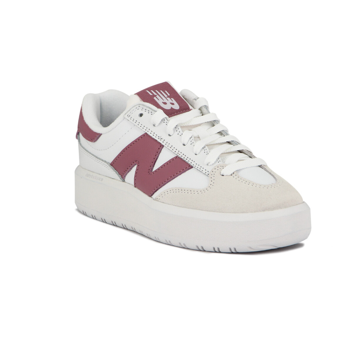 Championes Plataforma Mujer New Balance - Blanco-rosado 