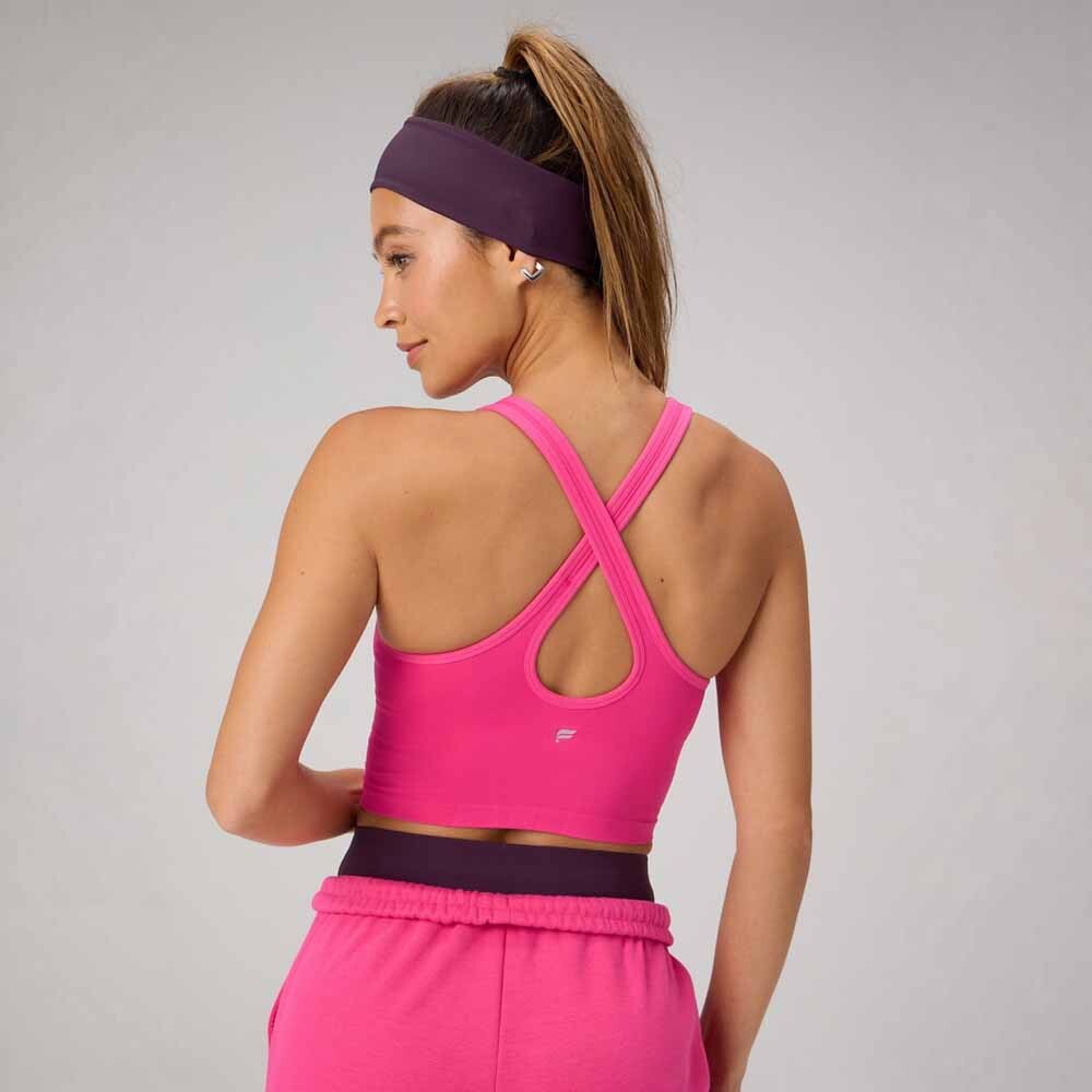 Top Seamless Built-In Bra Mujer Pink Crush