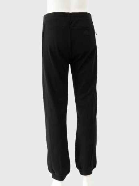 Moncler -Pantalón deportivo de algodón con bolsillos Negro