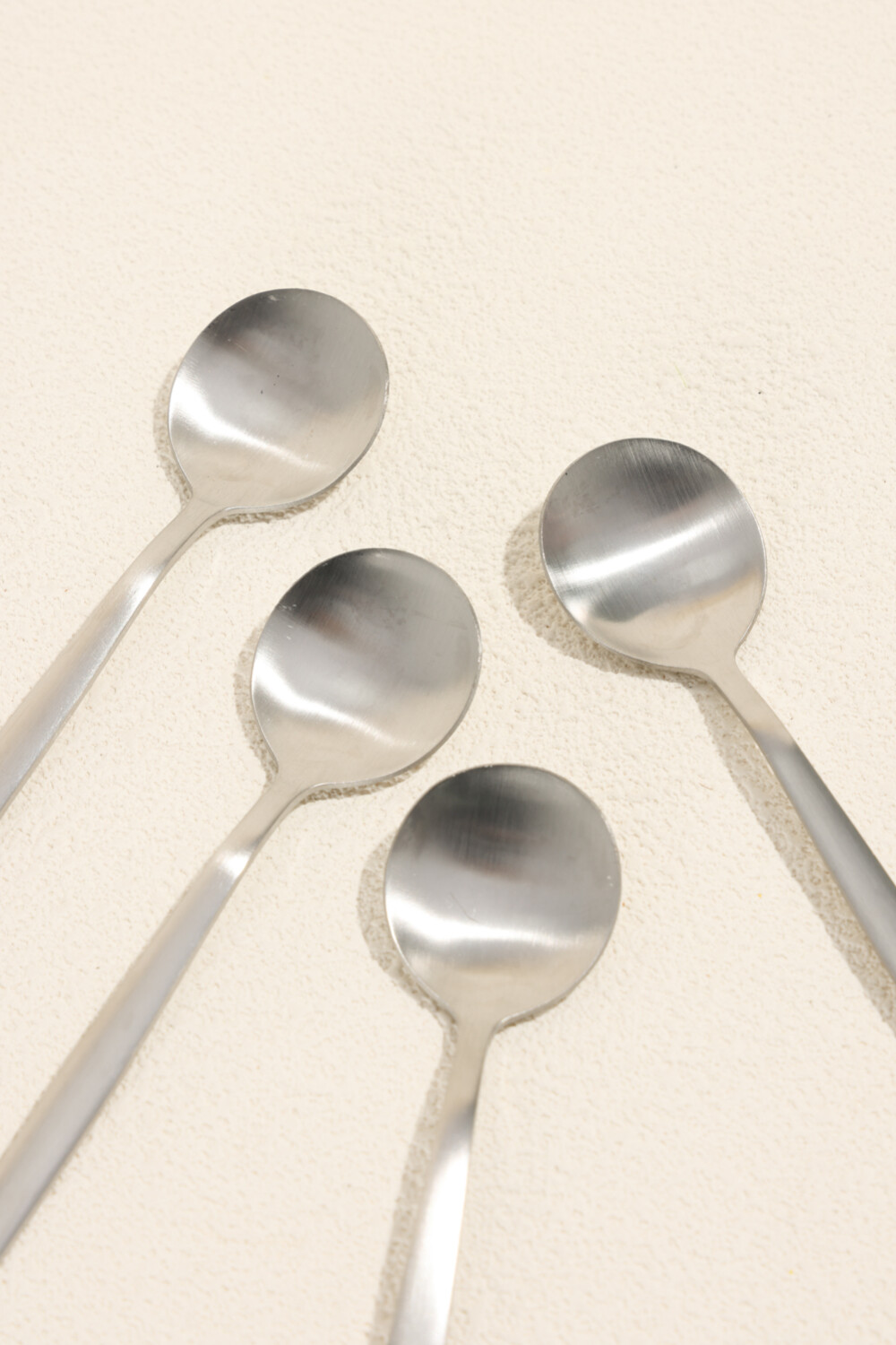 Cuchara De Té Fiordo, Set 4 Un. Plateado Color Unico