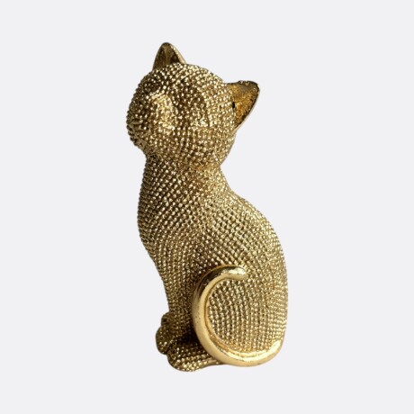Adorno Gato dorado Adorno Gato dorado