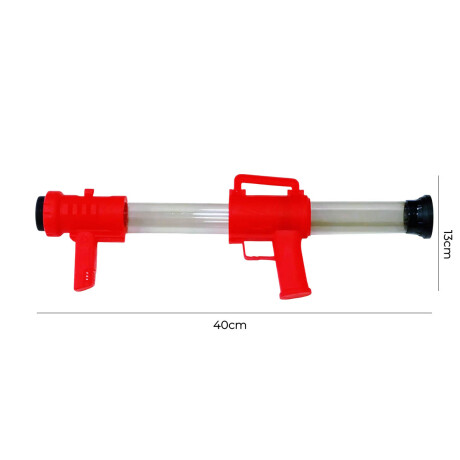 Pistola Lanzadora + 10 Pelotas Juguete + Vasos Rojo