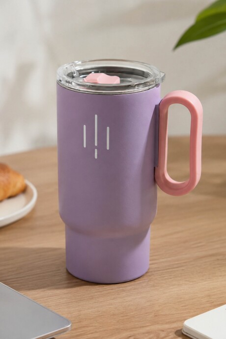 Vaso Térmico de Acero Lila