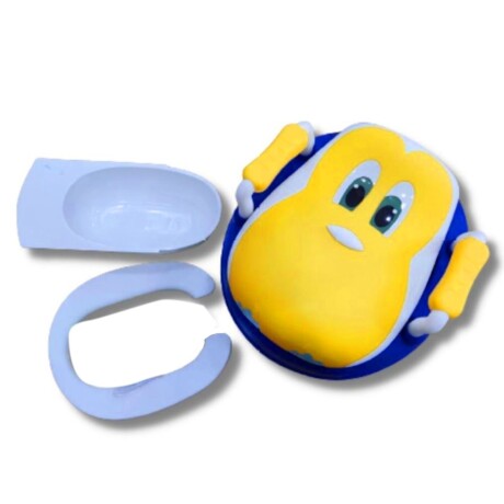 Pelela Infantil Water Inodoro con Tapa de Diseños Divertidos Azul/amarillo