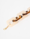 Pulseras Flexibles Acrilico Pulsera Maxi Eslabones - Dorado