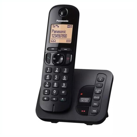 Teléfono Inalámbrico PANASONIC KX-TGC222 Doble Base - Negro Teléfono Inalámbrico PANASONIC KX-TGC222 Doble Base - Negro