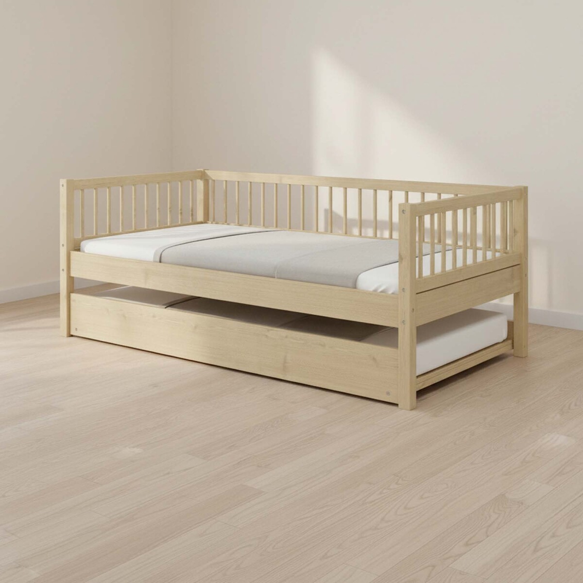 CAMA MARINERA - MADERA NATURAL-BEIGE FARM 