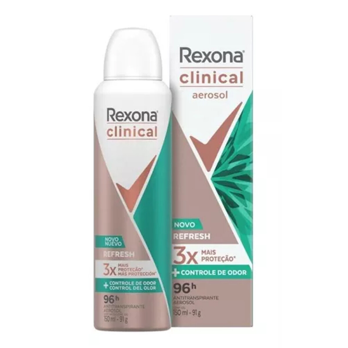 Antitranspirante Rexona Clinical Aerosol 150ml - Refresh 