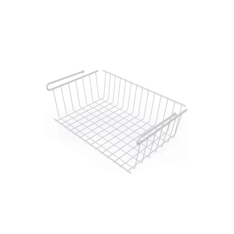 Cesto organizador colgante grande 46,5 x 28,5cm BLANCO