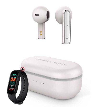 Auriculares Inalámbricos Energy Sistem Style 4 Tws + Smartwatch Blanco