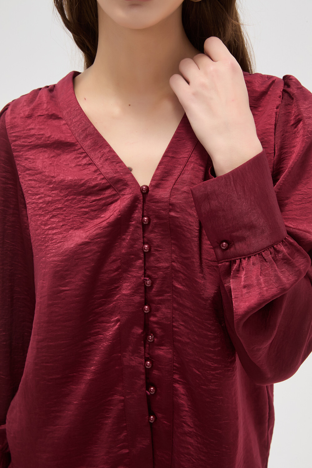 Camisa Senia Bordeaux