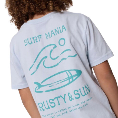Remera Rusty Marea Niño Blanco