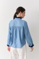 CAMISA SWIM JEAN CROCHET Celeste