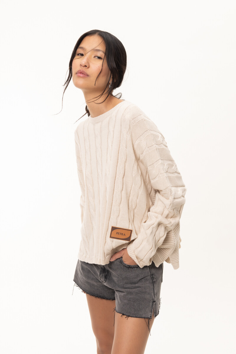 Sweater Oceano Crop - Crudo 