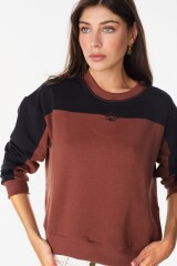 Buzo Craft Negro/Marrón