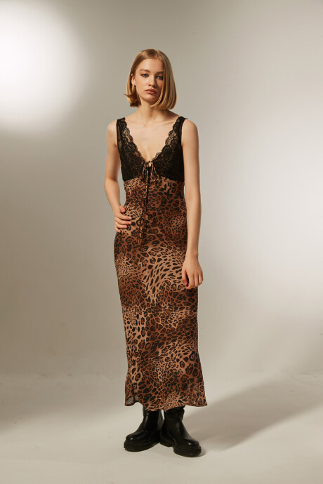 Vestido Plica Estampado 1