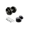 Kit 2 Mancuernas Maciza Cromada C/ Rosca + 40 Kilos Pesas 4x5Kg 6x2.5Kg 4x1.25Kg