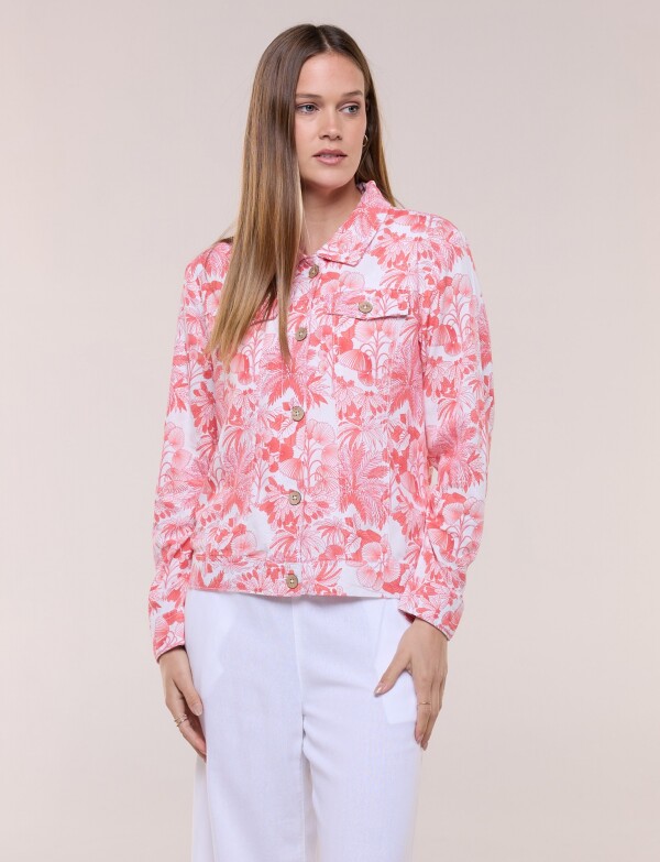 Camperita Lino CORAL/MULTI