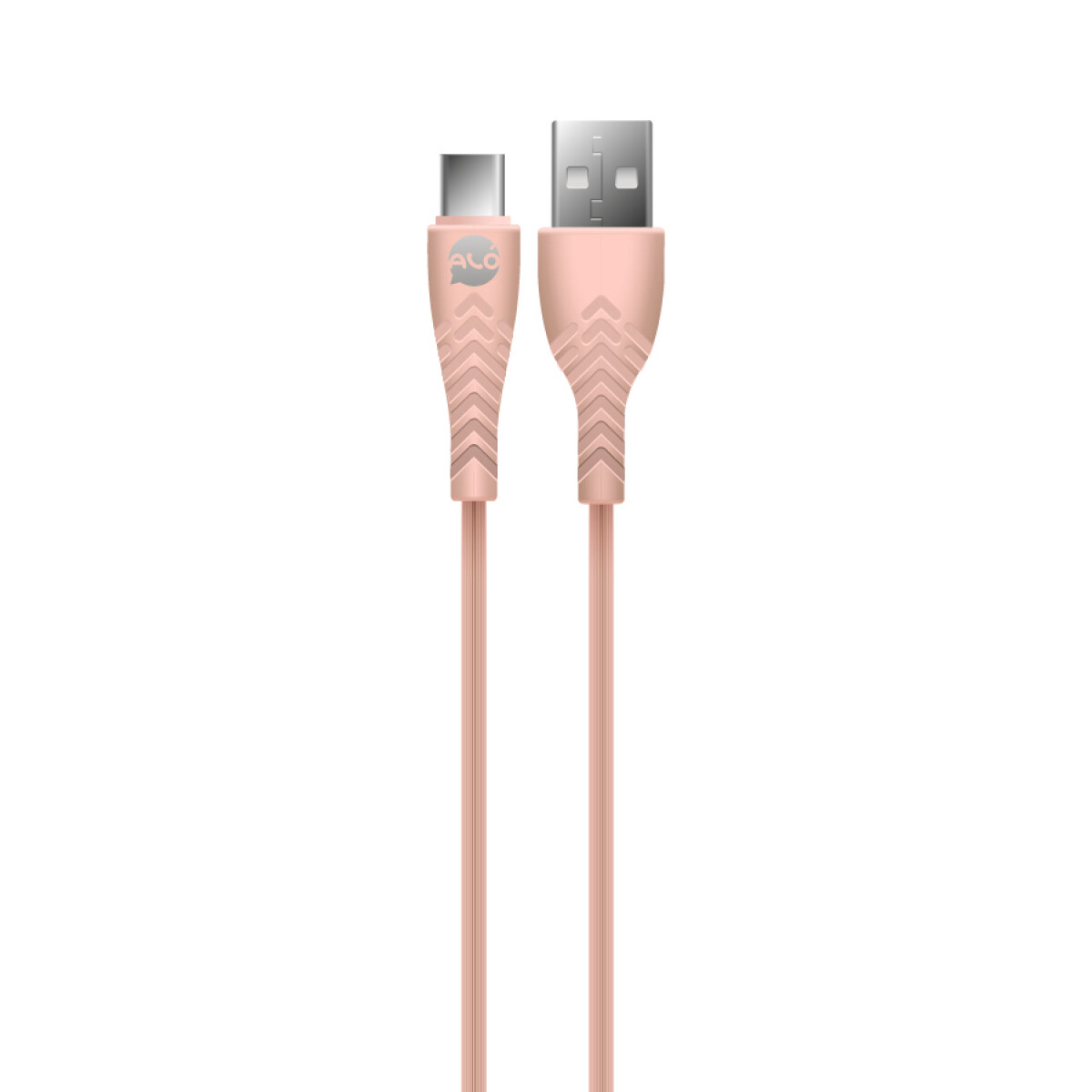 Cable USB A - TYPE-C 3.1A 1m ALO FLASH - Pink sand 