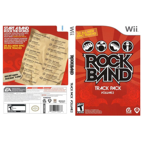 Rock Band Track Pack Volume 2 - Nintendo Wii Rock Band Track Pack Volume 2 - Nintendo Wii
