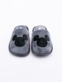 PANTUFLAS MICKEY MEN GRIS OSCUROGenérico