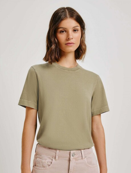 CAMISETA MANGA CORTA VERDE