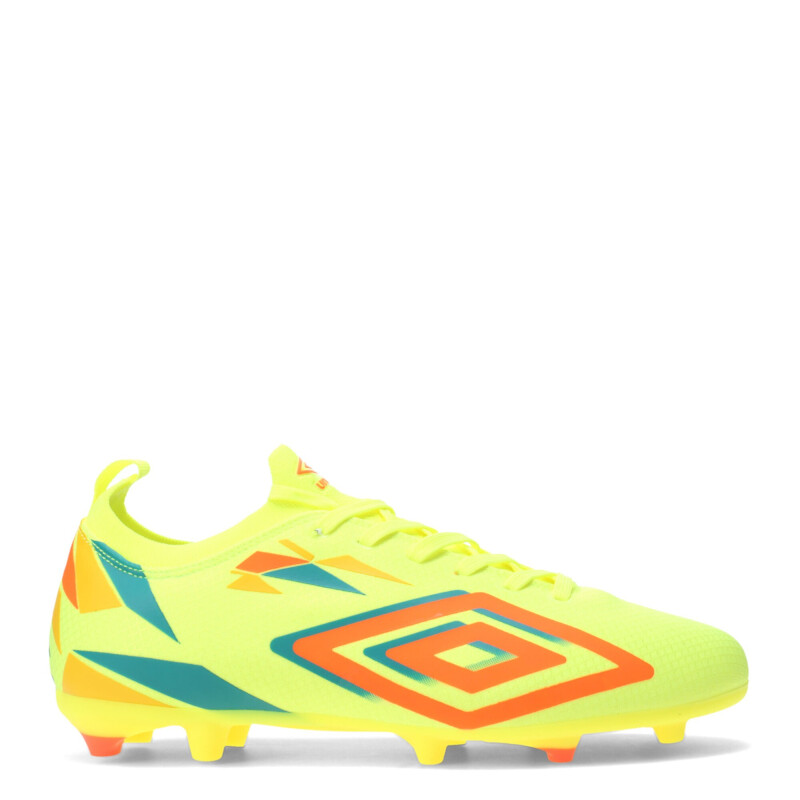 Championes de Fútbol Hombre Umbro Hit Hg Amarillo Lima - Anaranjado - Celeste