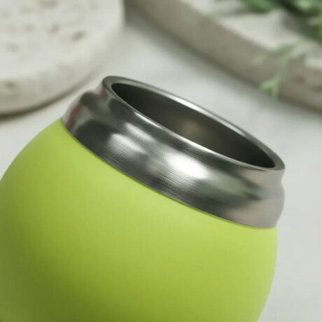 Mate Chico con Doble Pared en Acero Inoxidable 120Ml Comet Verde Malva
