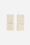 Guantes de tela mitón beige claro