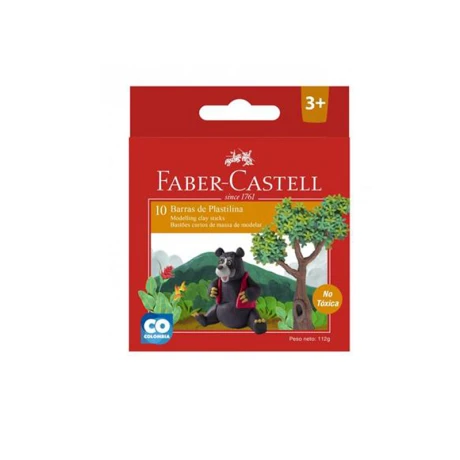 Plasticina FABER CASTELL Fina X10 Unidad112Grs Plasticina FABER CASTELL Fina X10 Unidad112Grs