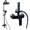 Barral de ducha monocomando Exterior con transferencia Blaster Negro Mate Barral De Ducha Monocomando Exterior Con Transferencia Blaster Negro Mate