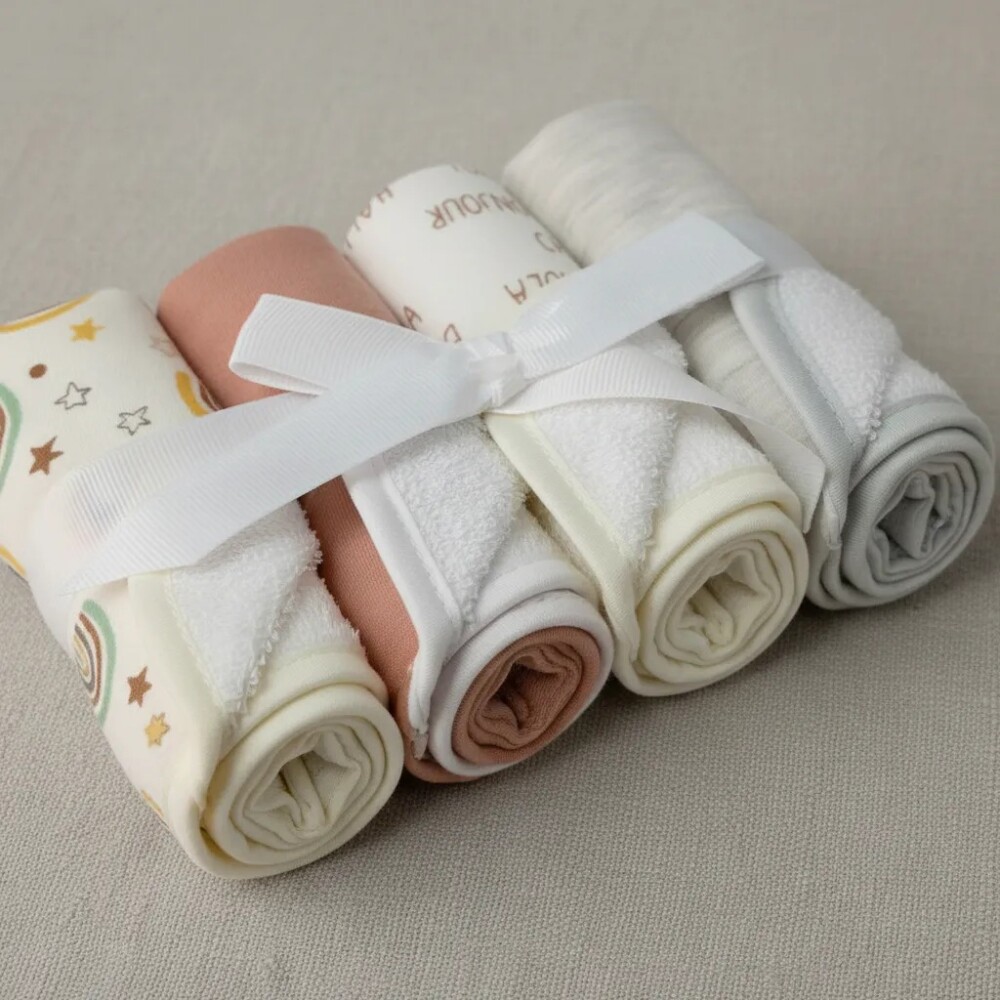 Babitas SNUGLE pack x4 toalla rosa