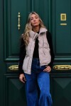Chaleco puffer Beige